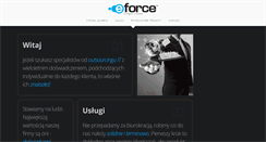 Desktop Screenshot of eforce.pl