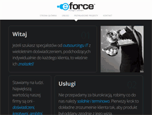 Tablet Screenshot of eforce.pl